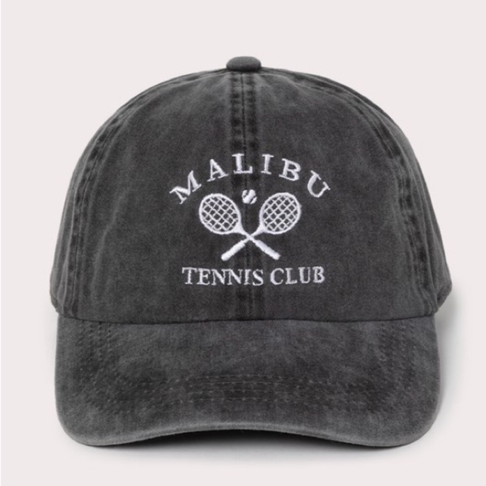 Malibu Tennis Club Black Baseball Cap
